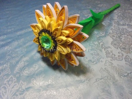 Florile gerbera în Kvilling art (quilling) Flori Gerbera în tehnici Quilling