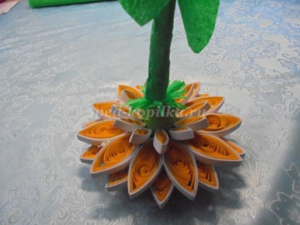 Florile gerbera în Kvilling art (quilling) Flori Gerbera în tehnici Quilling