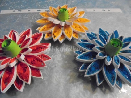 Flori gerbera Kvilling în domeniu (tehnologie) Flori Gerbera în tehnici Quilling