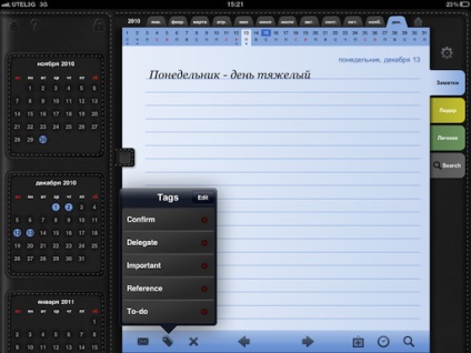 Notele de zi cu zi jurnal la îndemână pentru iPad, prostomac (organizatorii) Notele de zi cu zi jurnal la îndemână pentru iPad, prostomac