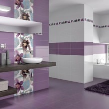 Lilac bai de design dispune de un (tonuri de baie de liliac) fotografie bai de design Liliac caracteristici, fotografii