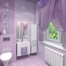 Lilac bai de design dispune de un (tonuri de baie de liliac) fotografie bai de design Liliac caracteristici, fotografii