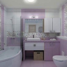 Lilac bai de design dispune de un (tonuri de baie de liliac) fotografie bai de design Liliac caracteristici, fotografii