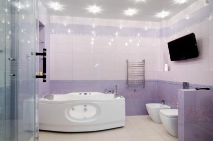Lilac băi de design are o fotografie (camere) bai de design Liliac caracteristici, fotografii