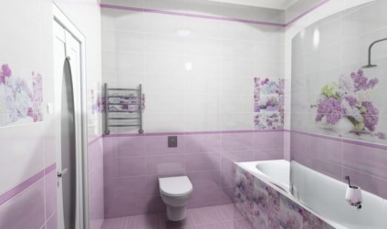 Lilac bai de design dispune de o fotografie (baie mov) bai de design Liliac caracteristici, fotografii