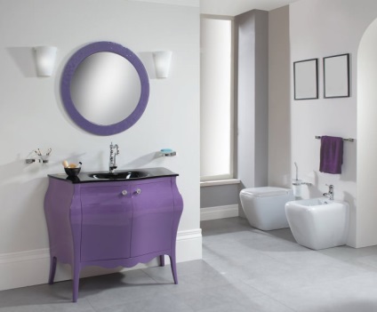 Lilac bai de design dispune de un (tonuri de baie de liliac) fotografie bai de design Liliac caracteristici, fotografii