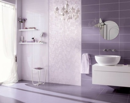 Lilac băi de design are o fotografie (camere) bai de design Liliac caracteristici, fotografii