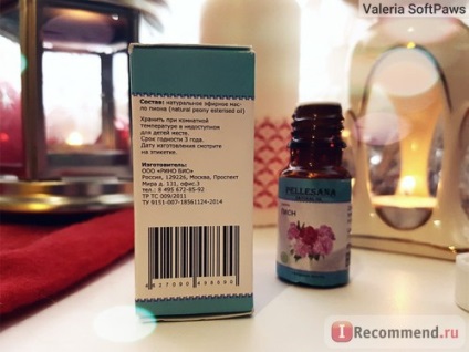 Esențial pellesana ulei de bujor - „bujor ulei esențial pentru 260 de ruble, 100% naturale! „Recenzii (pellesana) Esențial pellesana ulei de bujor - „bujor ulei esențial pentru 260 de ruble, 100% naturale! „Opinii