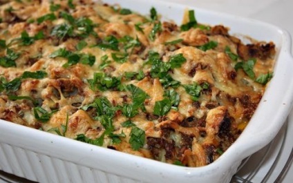 Carne tocată într-un cuptor cu microunde cu dovlecei, cartofi gratinati - Retete decongelare cat de repede (suc de fructe în cuptorul cu microunde) Carnea tocată într-un cuptor cu microunde cu dovlecei, cartofi gratinati - Rețete cât de repede dezghețe