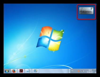 Gadget Vremea pentru Windows 7