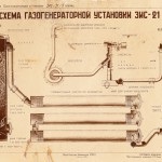 Generatorul de gaz - cu motor pe lemn (motor) Generatorul de gaz - motor pe lemn
