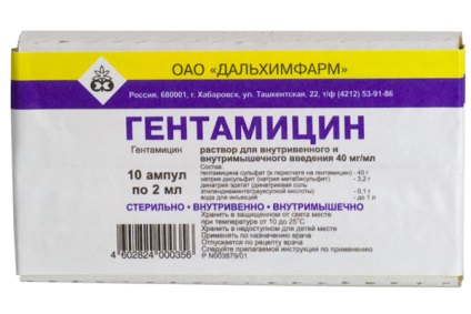 Gentamicina Dog caracteristici ale preparatului și utilizarea acestuia (de droguri) Caracteristicile Gentamicină Dog de prepararea și utilizarea acestuia