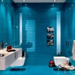 baie de design albastru, gresie foto (baie albastru de design fotografie) baie de design albastru, gresie foto