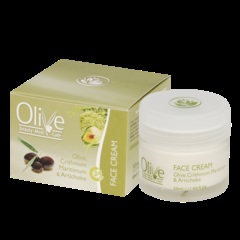 Fata de măsline din Grecia de la 690 ruble (ingrediente naturale de măsline fenicul) cosmetice de măsline grecești pentru față de 690 ruble