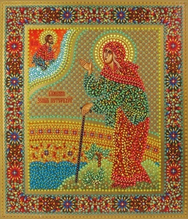 Icon Saint Petersburg Xenia (binecuvantat) Icoana Sf. Xenia din Petersburg