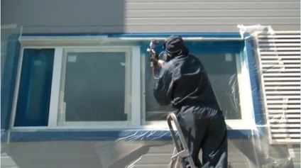 Cum să picteze ferestre din plastic cu mâinile lor (cum să picteze ferestre din plastic) Cum să picteze ferestre din plastic cu mâinile lor