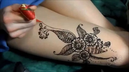 Cum de a desena henna (desen instrument de vopsea) Cum să atragă henna