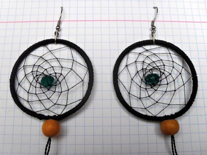 Cum sa faci cercei „Dreamcatcher“ (do) Cum sa faci cercei „Dreamcatcher“