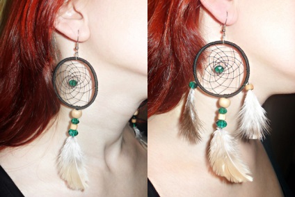 Cum sa faci cercei „Dreamcatcher“ (cercei) Cum sa faci cercei „Dreamcatcher“