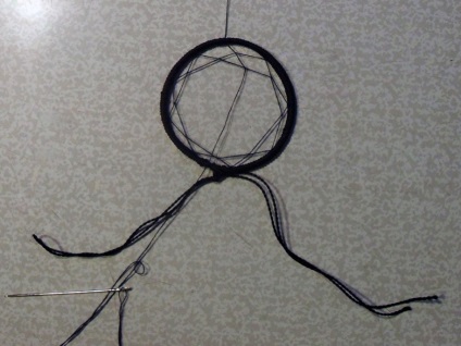 Cum de a face cercei „Visul Catcher“ (Dreamcatcher cu mâinile) Cum sa faci cercei „Dreamcatcher“