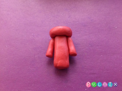 plastilină iepure orb stadiilor Pooh (iepure mucegai argilă Pooh) plastilină iepure orb etape Pooh