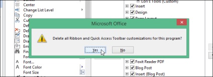 Cum de a restabili setările implicite în bandă Microsoft Office 2013 (Microsoft Office). Cum de a restabili setările implicite în banda Microsoft Office 2013