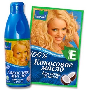 Uleiul de cocos - tratează capetele de păr (frecat pe scalp) ulei de nucă de cocos - capete de păr trata