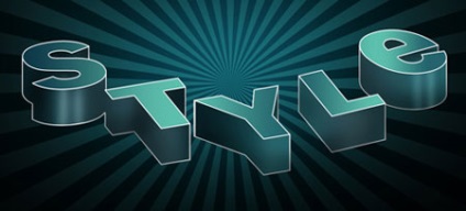 text voluminos Frumos (Suprapunere Layer Style) Text voluminos frumos