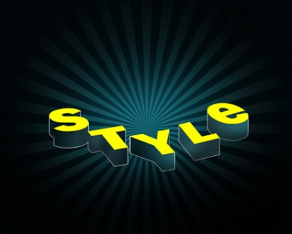 text voluminos Frumos (Gradient Overlay gradient) Text voluminos frumos