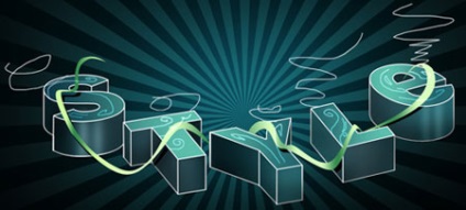 text voluminos Frumos (Gradient Overlay gradient) Text voluminos frumos