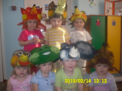 Măști pentru spuma de teatru (prescolarii) Masca pentru teatrul de spumă