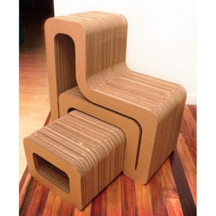 Mobilă din carton (de exemplu, foto) (mobilier) Mobilă din carton (exemple foto)