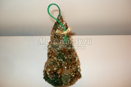 meșteșugurile Crăciun (pom de Crăciun cu mâinile sale paste) meserii Crăciun