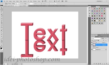 etichete Volumetric (cum să facă un semn tridimensional în Photoshop) litere volumetrice