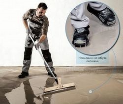 Pantofi pentru podea de auto-nivelare cu mâinile lor, stroyraboty (pantofi) Pantofi pentru podea de auto-nivelare cu mâinile lor, stroyraboty