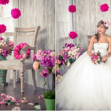 camera pentru a face o sesiune foto a miresei - ateliere de decor (înregistrare) A face loc pentru o sesiune foto a miresei - ateliere de decor