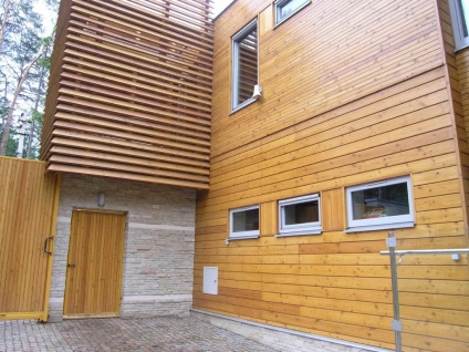 Decorarea pereții casei dispune de un ansamblu de lemn imitație (imitație) Decorarea pereții caracteristicilor de montare casa imitație de lemn