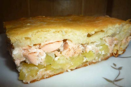 Tort cu somon roz (somon roz) Tort cu somon roz