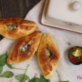 Placinta cu cartofi si macrou - vinegrette (aluat de drojdie) Plăcintă cu cartofi și macrou - vinegrette