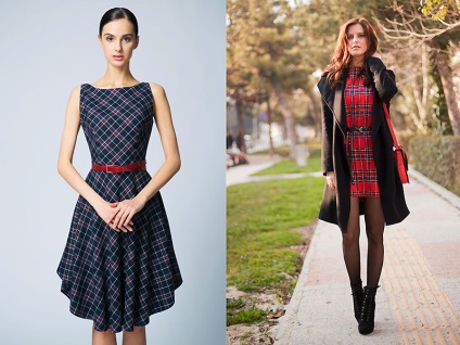 Rochie într-o cușcă expirat stiluri și modele (celule) Rochie într-o cușcă de stiluri și modele actuale