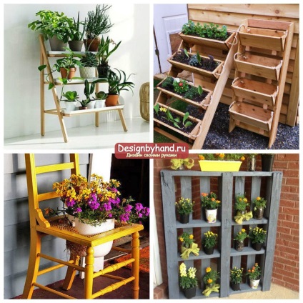 Suport pentru flori cu propriile sale mâini (jardiniere cu mâinile fotografia lui) Suport pentru flori cu propriile sale mâini