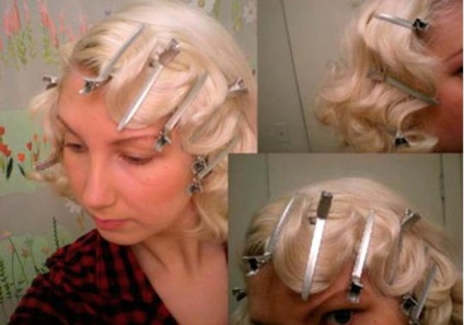 Hairstyle val fotografie (lovitură uscată de păr) Waves fotografii coafura