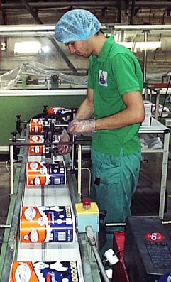 Producția de tesut (canelurile) producția de țesut