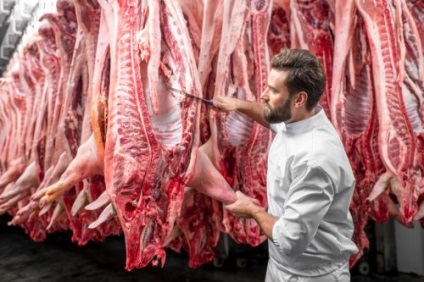 Măcelării carcaselor de porc diagrama pentru oaspeti (i) Butchering circuitul carcaselor de porc în conformitate cu GOST
