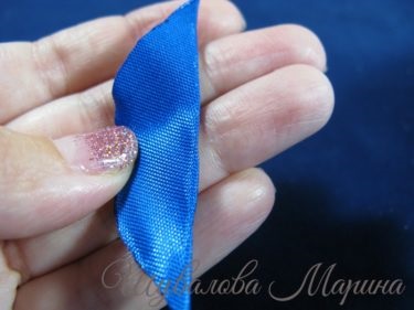 Guma pe un pachet de păr, o clasă de master (Satin panglică lățime) Guma pe un pachet de păr, o clasă de master