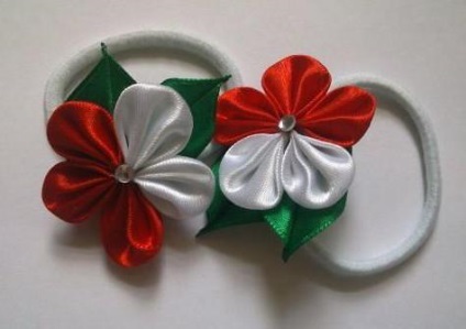Mașini de cauciuc păr kanzashi țesut, idei și Masterclass (guma) Cauciuc kanzashi păr mașini de țesut, idei și Masterclass