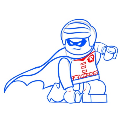 Egal Robin - figura Lego (cum să atragă lego robin) Egal Robin - figurina Lego