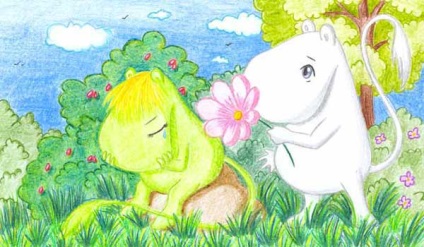 Figurile Tove Jansson (arte) Desene Tuve Yansson