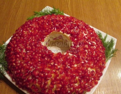 Salata - brățară granat (bratara granat salata cu fotografii) Salata - granat brățară