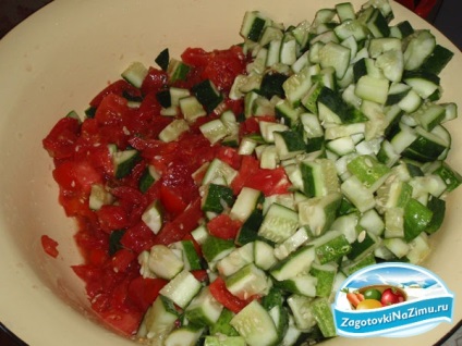 salata de castraveti cu mere și roșii pentru iarna (salata de castraveti cu mere și tomate pentru iarnă) Salata cu castraveți și roșii cu mere pentru iarna